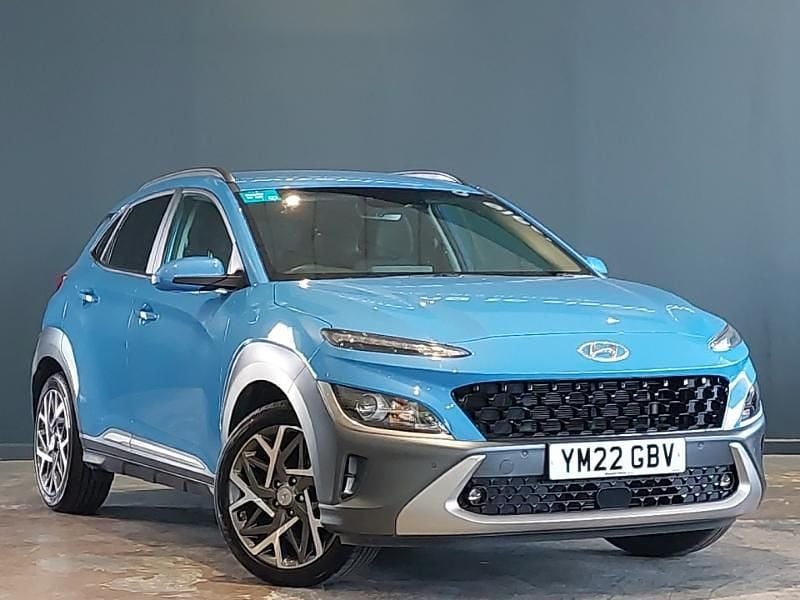 Blue Used 2022 Hyundai Kona Premium SUV | £16,498 (Fair price) - Image 1/4