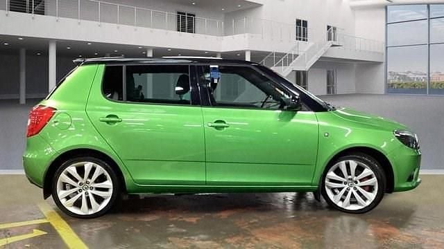 Used Skoda Fabia vRS 180 HP (132 kW) 2011 Green Hatchback