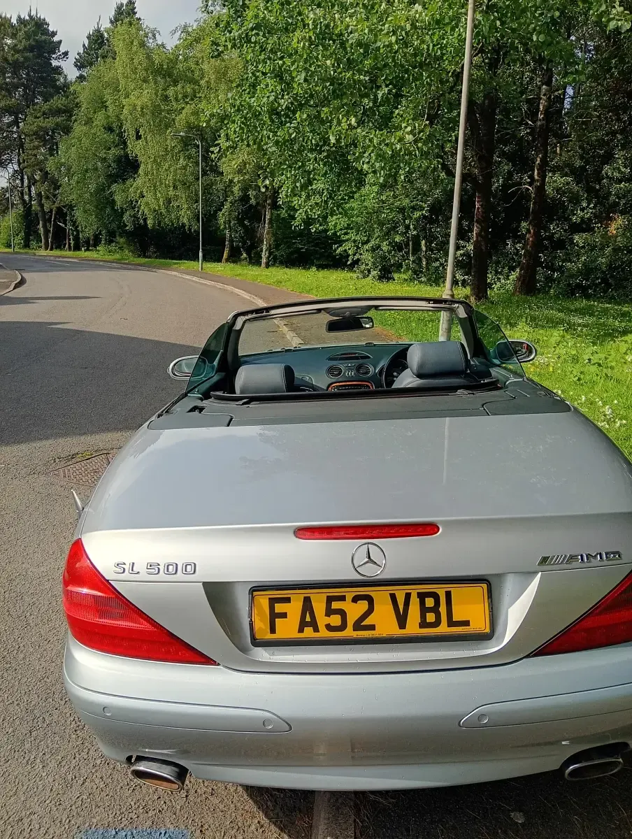 Used Mercedes SL500 2002 Silver Cabriolet