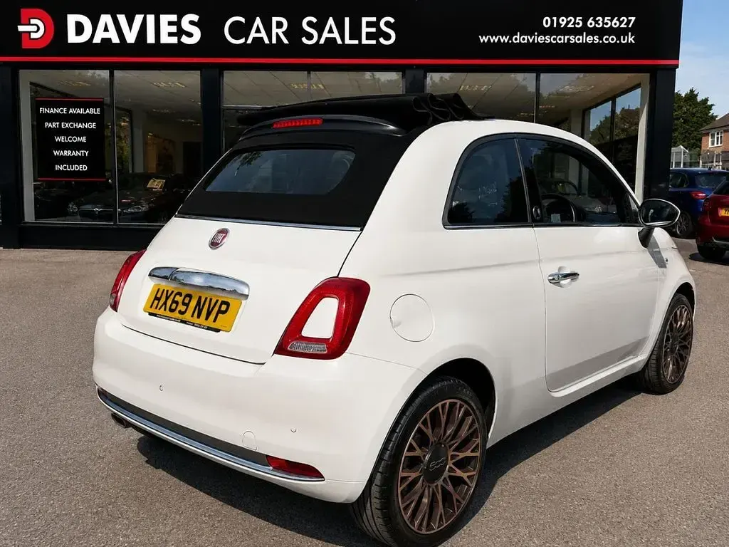 Used Fiat 500C S 69 HP (50 kW) 2019 White Cabriolet