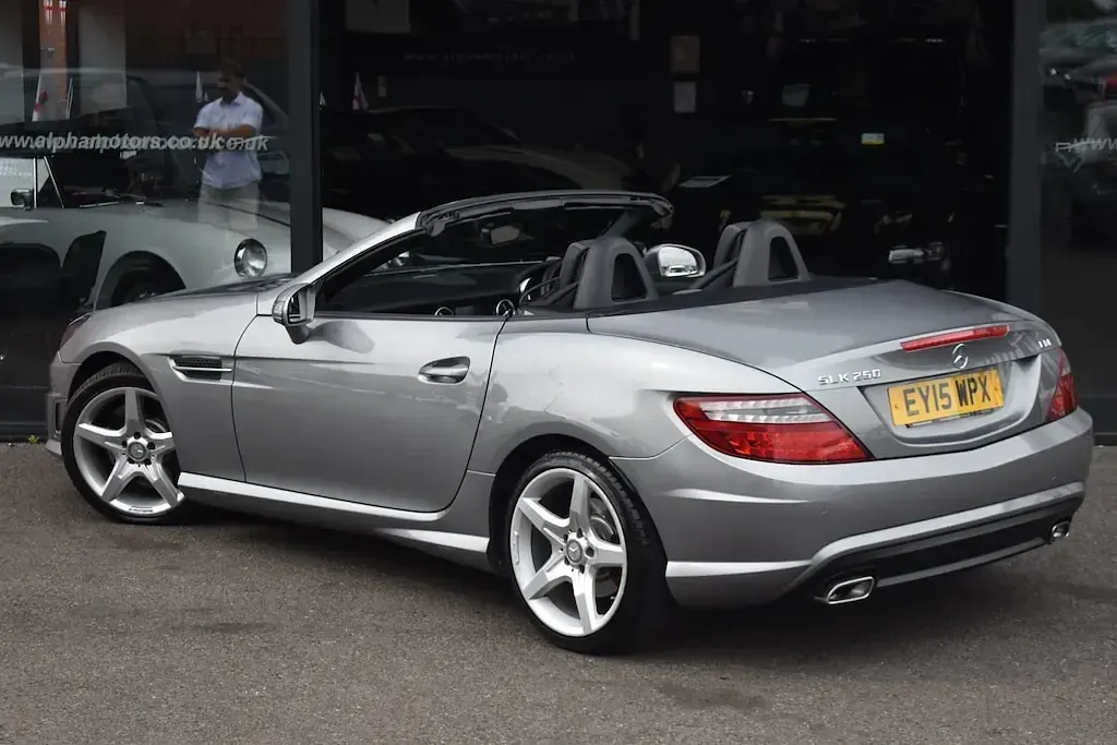 Used Mercedes SLK250 AMG 204 HP (150 kW) 2015 Silver Cabriolet