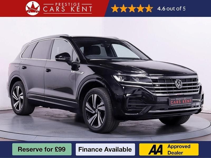 Black Used 2019 VW Touareg R-line SUV | £28,550 (Good price) - Image 1/4