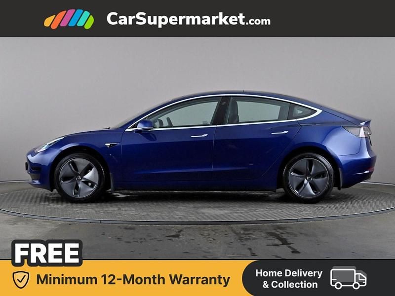 Used Tesla Model 3 Standard Range 239 kW (325 HP) 2019 Blue Sedan