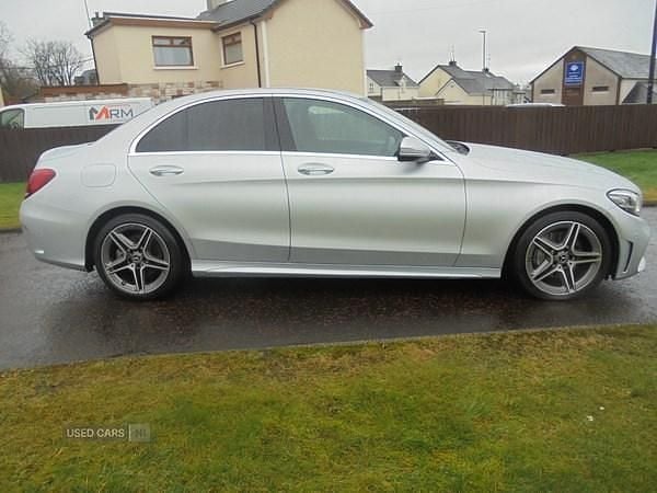 Used Mercedes C220 AMG line 2019 Silver Sedan