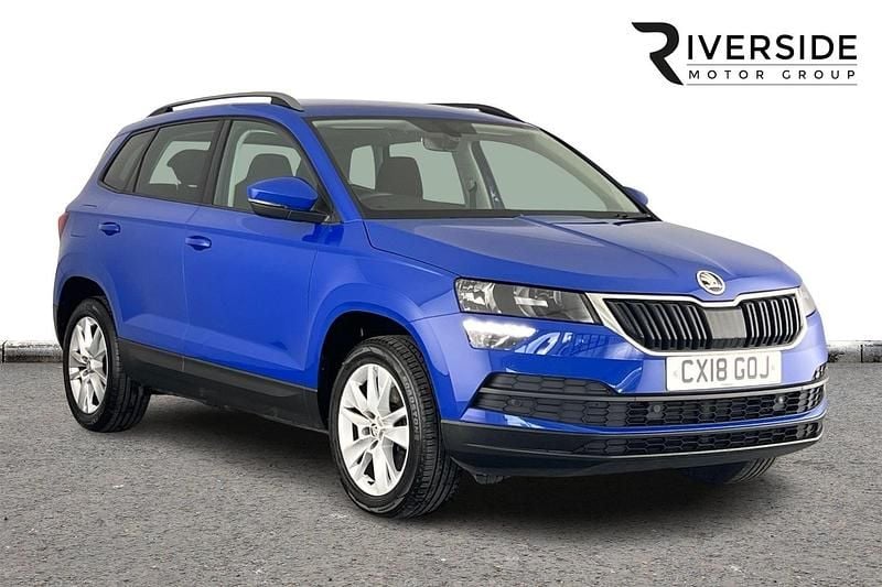 Used Skoda Karoq SE Technology 116 HP (85 kW) 2018 Blue SUV