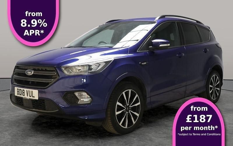 Blue Used 2018 Ford Kuga ST-Line SUV | £11,231 (Good price) - Image 1/3