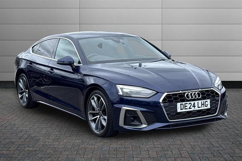 Used Audi A5 S-Line 204 HP (150 kW) 2024 Blue Hatchback