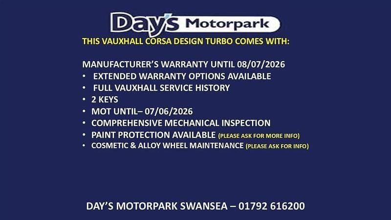 Used Vauxhall Corsa Design Edition 100 HP (73 kW) 2023 Grey Hatchback