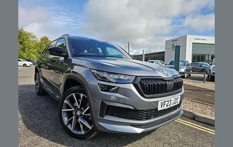Grey Used 2023 Skoda Kodiaq SportLine SUV | £33,495 (A bit pricey) - Image 1/4