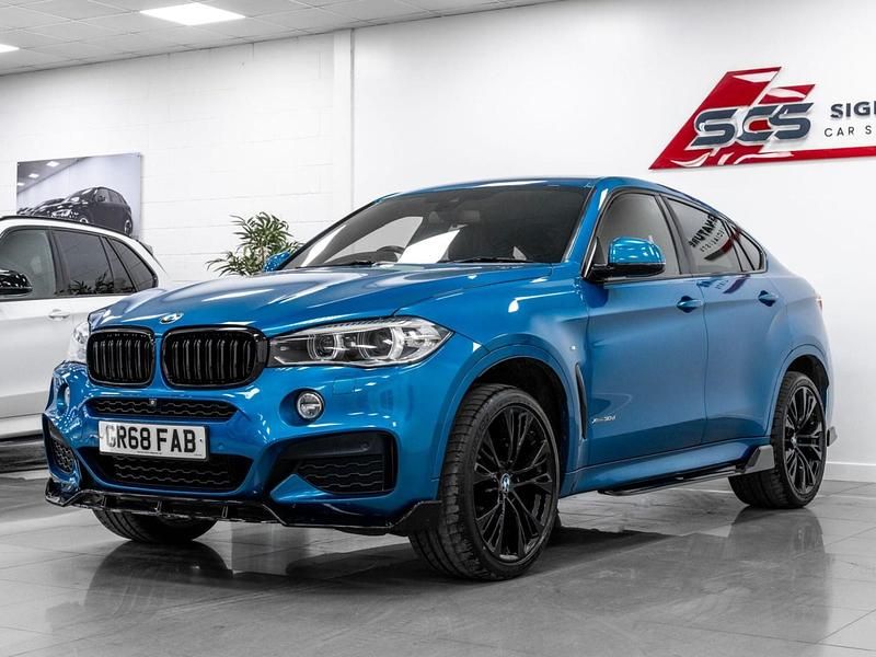 Used BMW X6 M Sport 258 HP (189 kW) 2018 Blue SUV