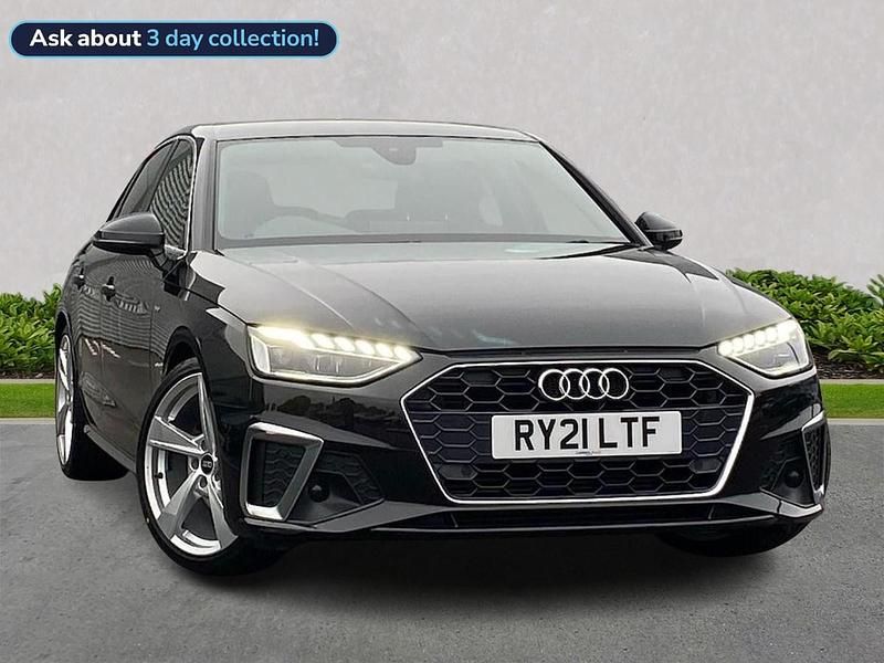 Black Used 2021 Audi A4 S-Line Sedan | £21,828 (Fair price) - Image 1/4