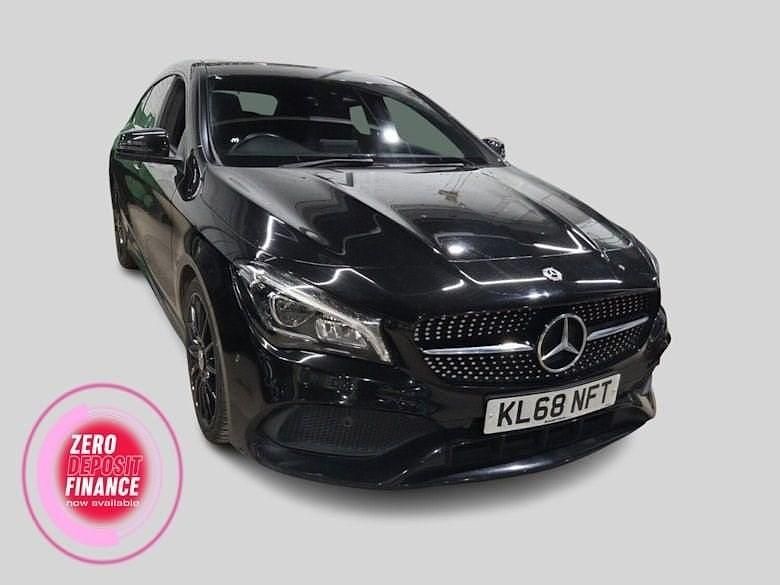 Used Mercedes CLA220 Shooting Brake AMG line 2019 Black Estate