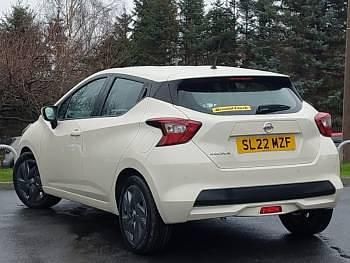 Used Nissan Micra Acenta 92 HP (67 kW) 2022 White Hatchback