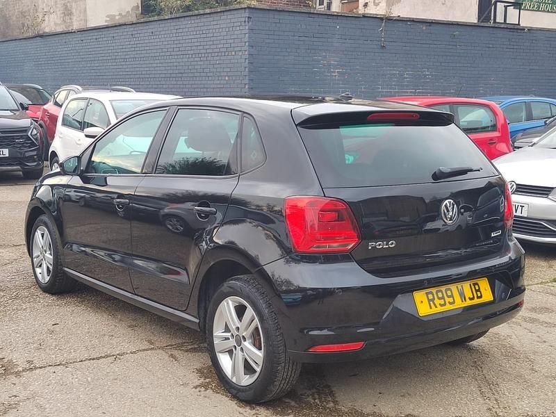 Used VW Polo Match 74 HP (54 kW) 2017 Black Hatchback