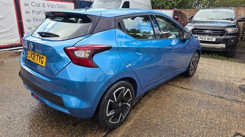 Used Nissan Micra Acenta 2021 Blue Hatchback