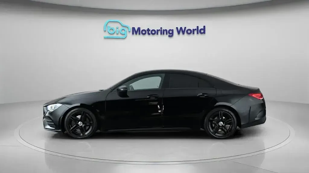 Used Mercedes CLA200 AMG line 163 HP (119 kW) 2021 Black Coupe