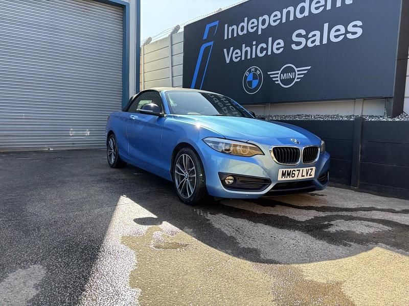 Used BMW 218 Sport Line 2017 Blue Cabriolet
