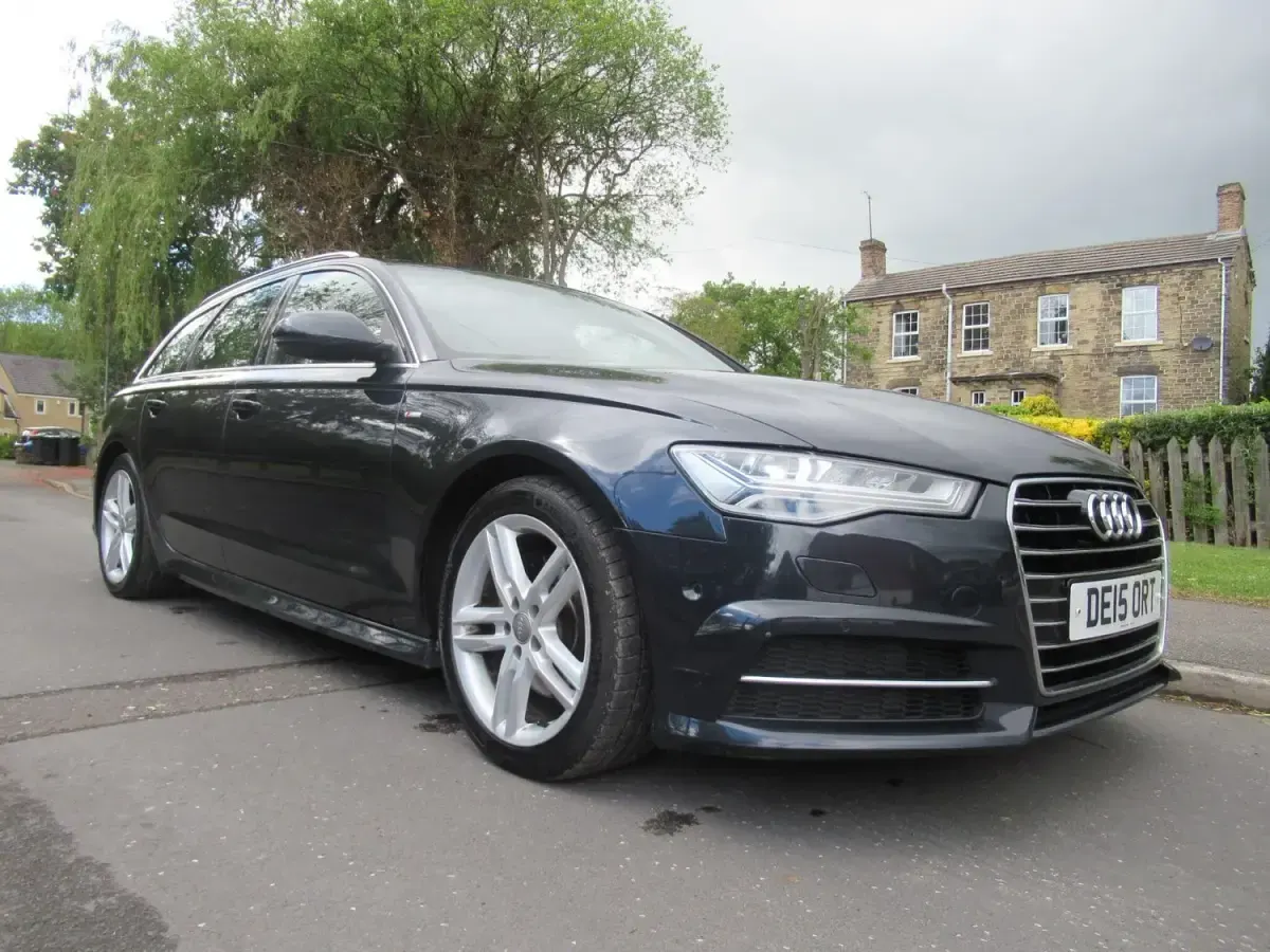 Used Audi A6 S-Line 190 HP (139 kW) 2015 Blue Estate