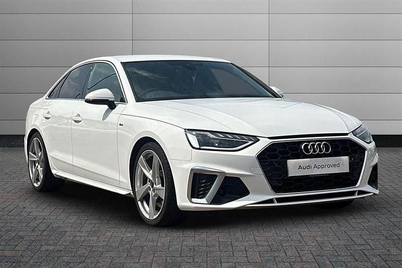 Ibis white Used 2022 Audi A4 S-Line Sedan | £21,249 (Good price) - Image 1/4