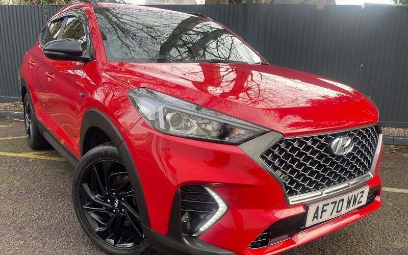 Red Used 2020 Hyundai Tucson N Line SUV | £16,962 (Fair price) - Image 1/4