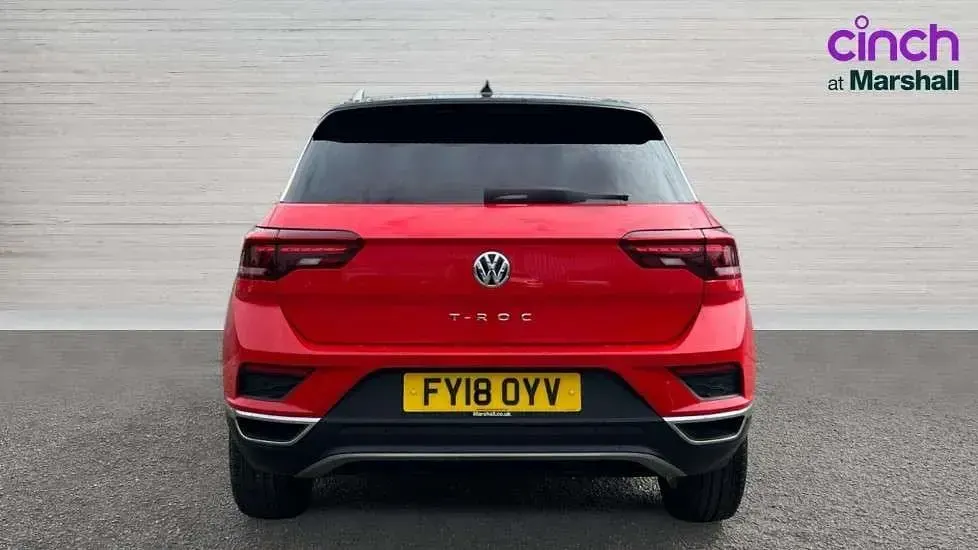 Used VW T-Roc SEL 150 HP (110 kW) 2018 Flash red black SUV