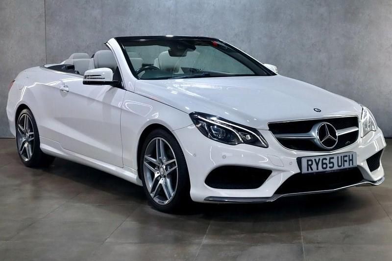 Used Mercedes E350 AMG line 2015 White Cabriolet