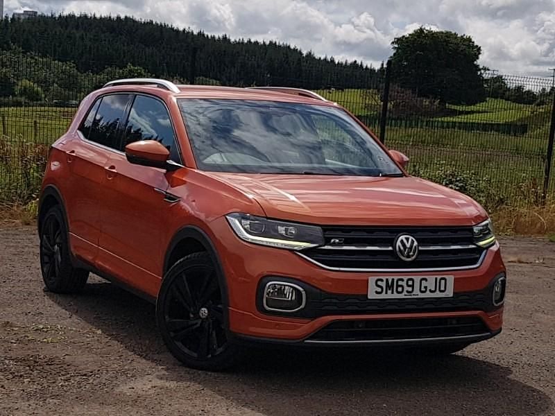 Orange Used 2019 VW T-Cross R-line SUV | £14,498 (Fair price) - Image 1/4