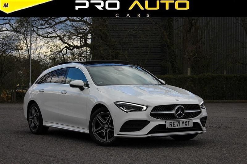 Used Mercedes CLA250e Shooting Brake AMG line 218 HP (160 kW) 2021 White Estate