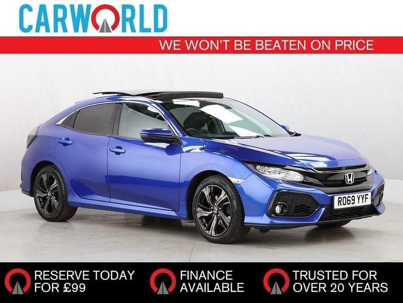 Blue Used 2019 Honda Civic EX Hatchback | £14,989 (Fair price) - Image 1/3