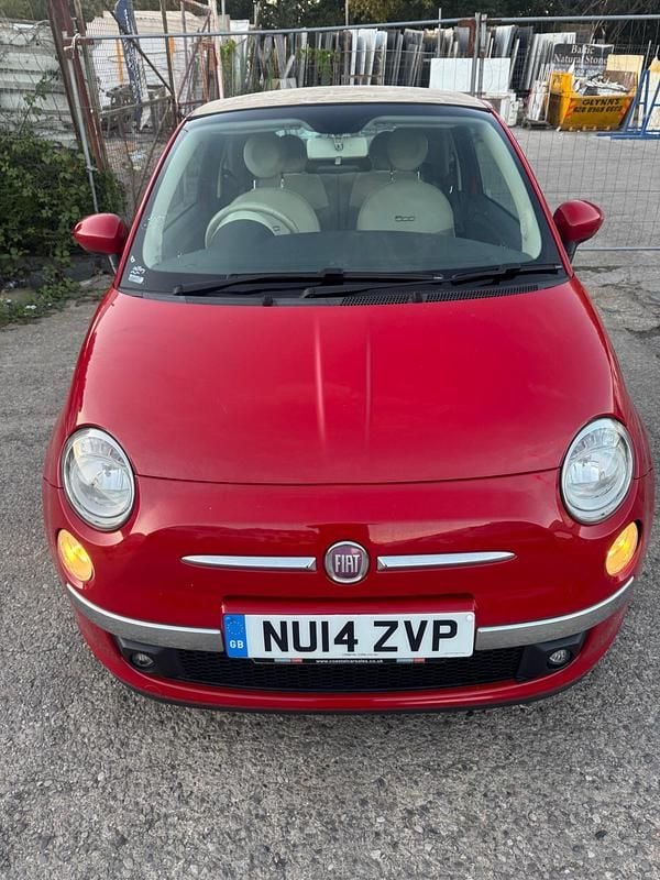 Used Fiat 500 Lounge 85 HP (62 kW) 2014 Red Cabriolet