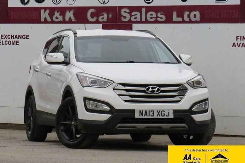 White Used 2013 Hyundai Santa Fe Premium SUV | £6,295 (Fair price) - Image 1/1