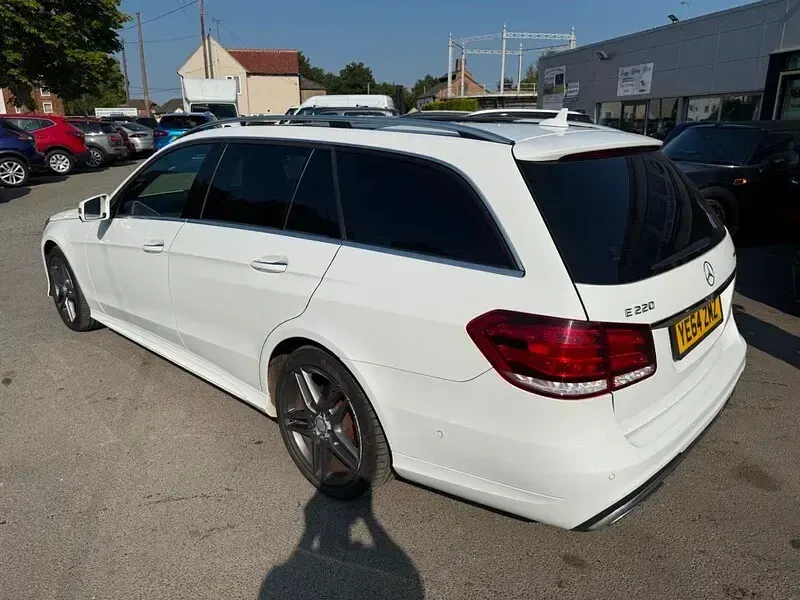 Used Mercedes E220 AMG Line Premium Plus 2014 White Estate