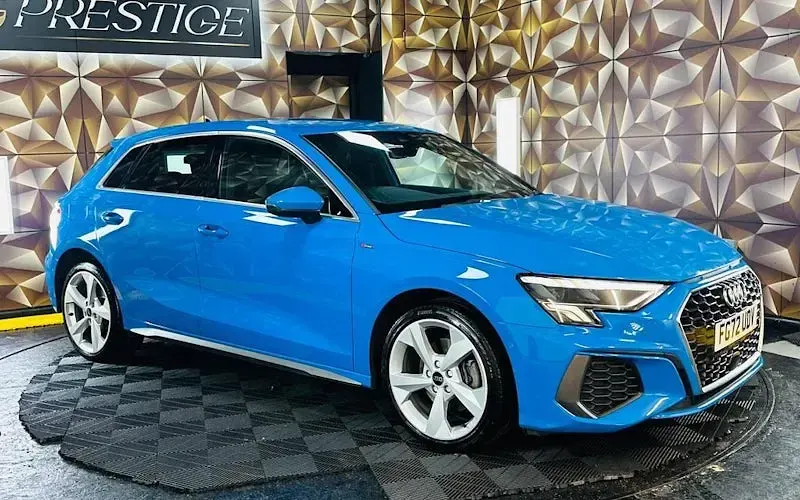 Used Audi A3 Sportback e-tron S-Line 204 HP (150 kW) 2022 Blue Hatchback