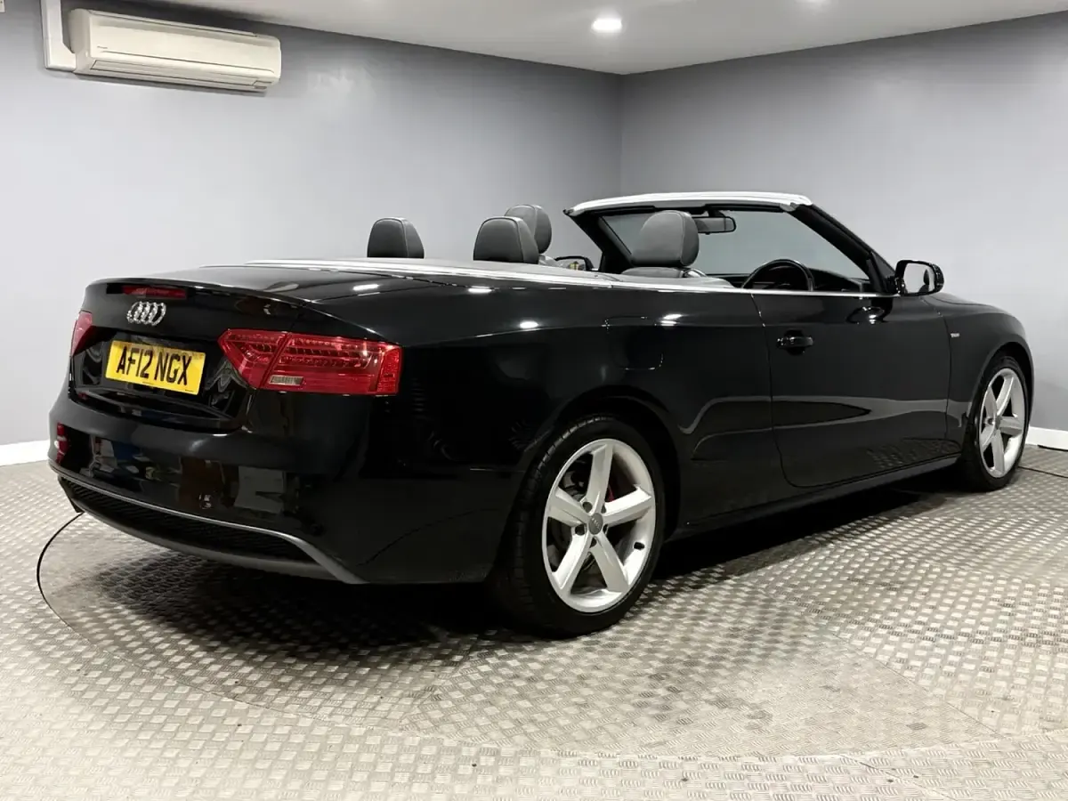 Used Audi A5 Cabriolet S-Line 177 HP (130 kW) 2012 Black Cabriolet