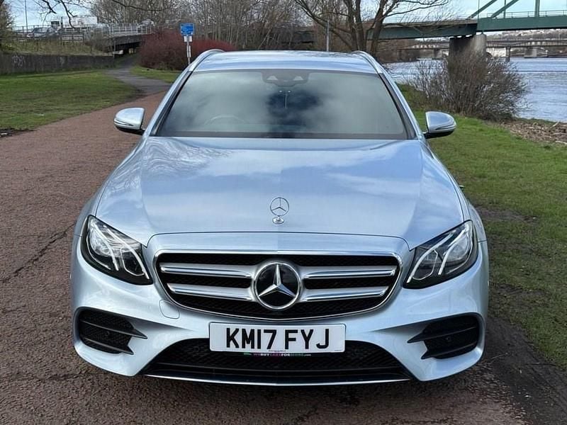 Used Mercedes E220 AMG line 194 HP (142 kW) 2017 Silver Estate