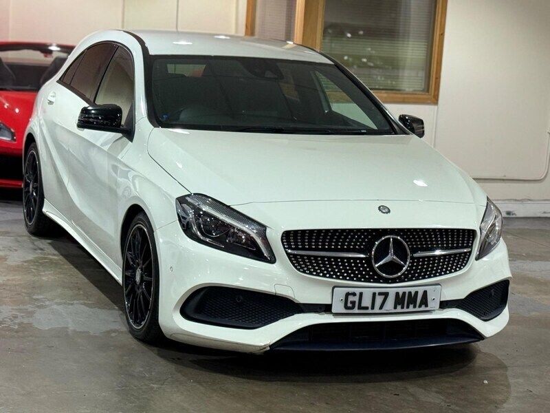 White Used 2017 Mercedes A200 AMG Line Premium Hatchback | £8,489 (Fair price) - Image 1/4