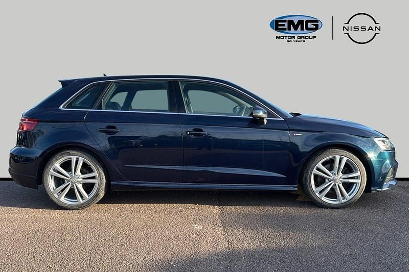Used Audi A3 S-Line 190 HP (139 kW) 2018 Blue Sedan