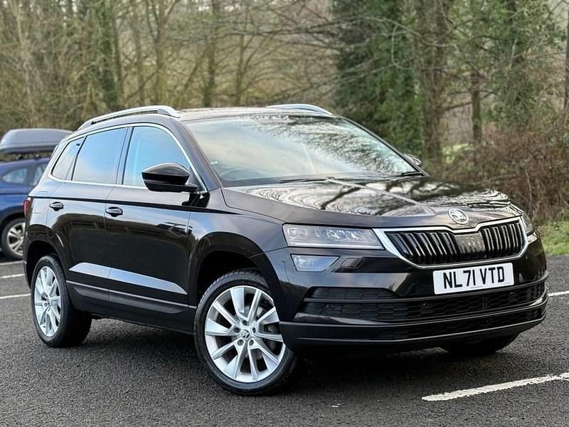 Black Used 2021 Skoda Karoq SE L SUV | £14,350 (Fair price) - Image 1/4