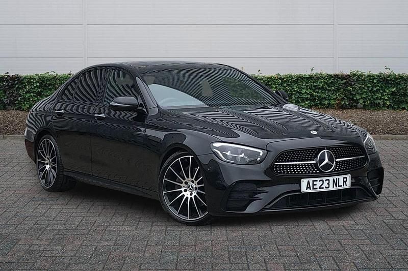 Used Mercedes E200 AMG line 200 HP (147 kW) 2023 Black Sedan