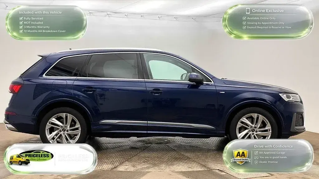 Used Audi Q7 S-Line 286 HP (210 kW) 2023 Blue SUV