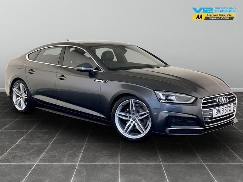 Grey Used 2019 Audi A5 Sportback S-Line Hatchback | £13,595 (Good price) - Image 1/2