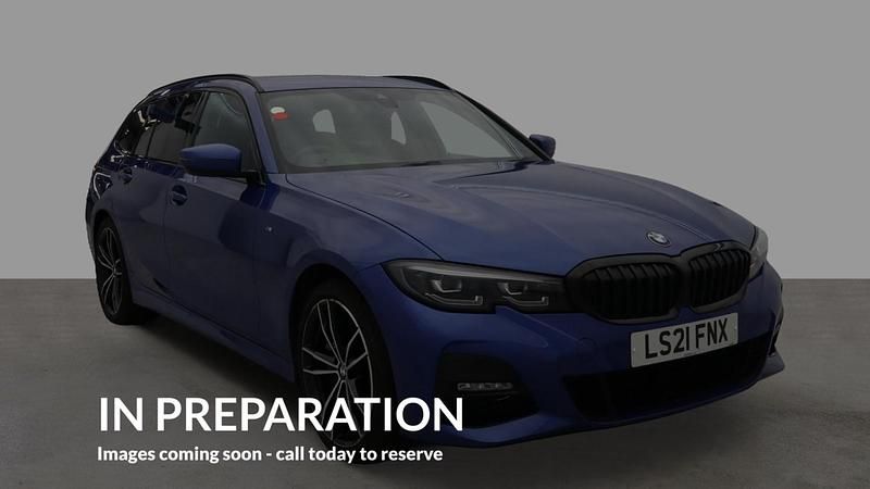 Blue Used 2021 BMW 330e M Sport Estate | £21,455 (Fair price) - Image 1/4