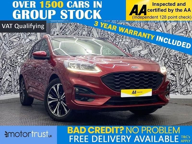 Red Used 2022 Ford Kuga ST-Line X SUV | £15,295 (Fair price) - Image 1/2