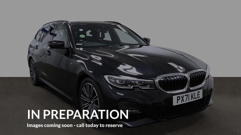 Black Used 2021 BMW 330 M Sport Estate | £25,255 (Fair price) - Image 1/4