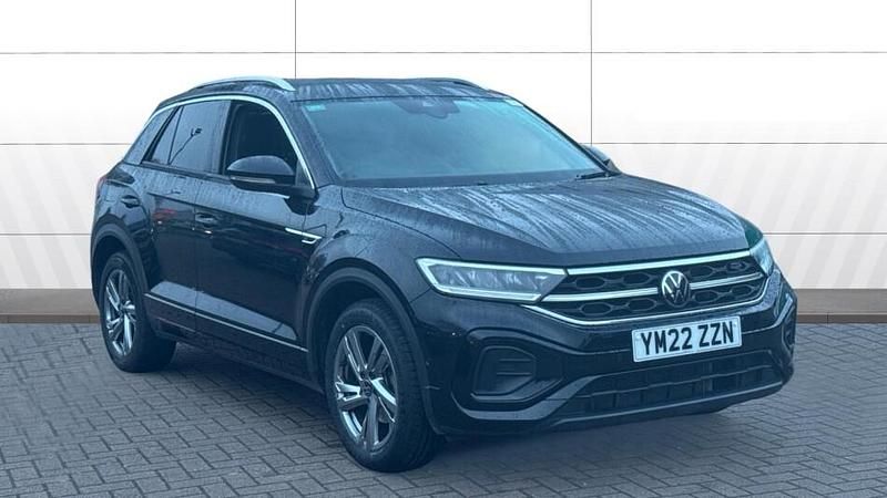 Black Used 2022 VW T-Roc R-line SUV | £18,252 (Fair price) - Image 1/3