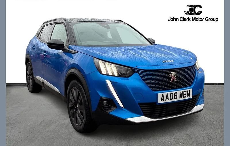 Used Peugeot e-2008 Premium 100 kW (136 HP) 2022 Blue SUV