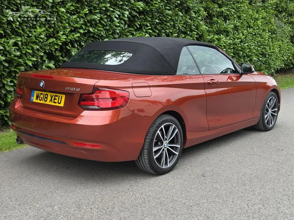 Used BMW 218 Sport Line 2018 Orange Cabriolet
