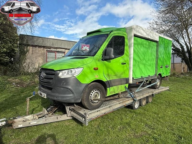 Używany Mercedes Sprinter Progressive 140 KM (102 kW) 2021 Zielony Van
