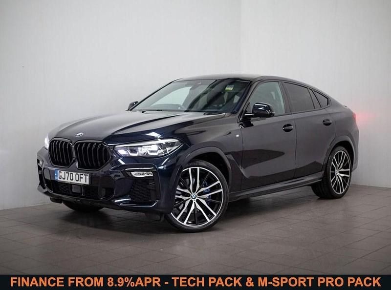 Black Used 2020 BMW X6 M Sport SUV | £36,420 (Good price) - Image 1/4