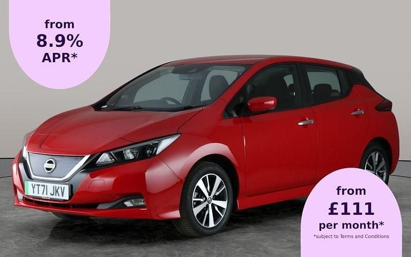 Red Used 2021 Nissan Leaf Acenta Hatchback | £9,049 (Good price) - Image 1/2